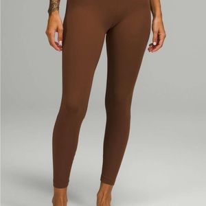 Lululemon Align High-Rise Pant 25" Roasted Brown size 8